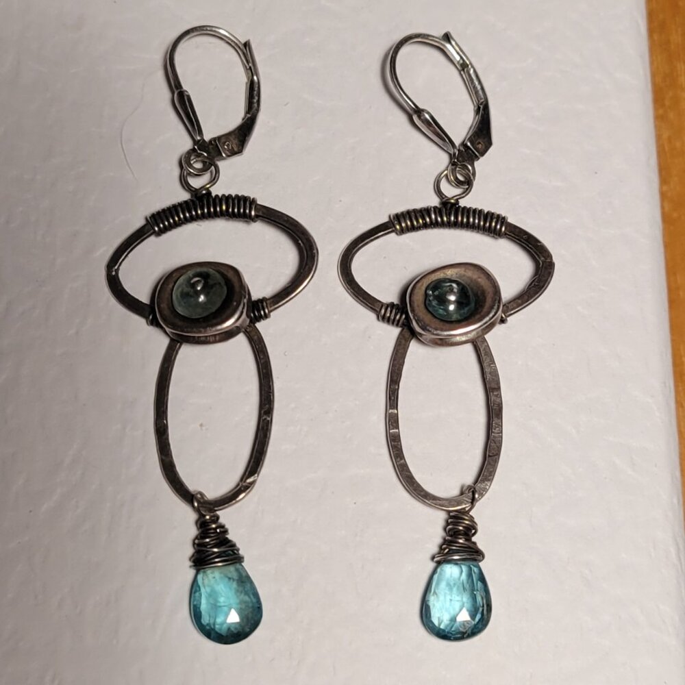 Handmade Boho Sterling Silver Earrings - Picture 6 of 9